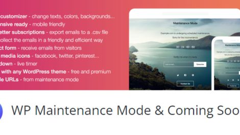 دانلود افزونه تغییر صفحه تعمیر وردپرس - WP Maintenance Mode