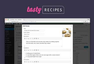 دانلود افزونه وب‌سایت غذا Tasty Recipes 3.7.2 برای وردپرس